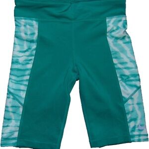 Nike Kids Teal and White Shorts